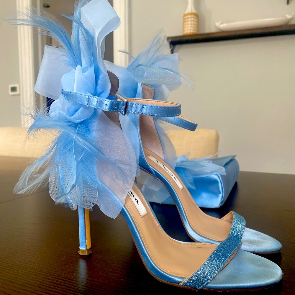 Nina sky blue heels